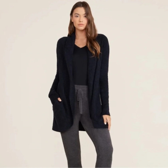 Barefoot dreams From Circle Cardigan in black - Picture 2 of 9